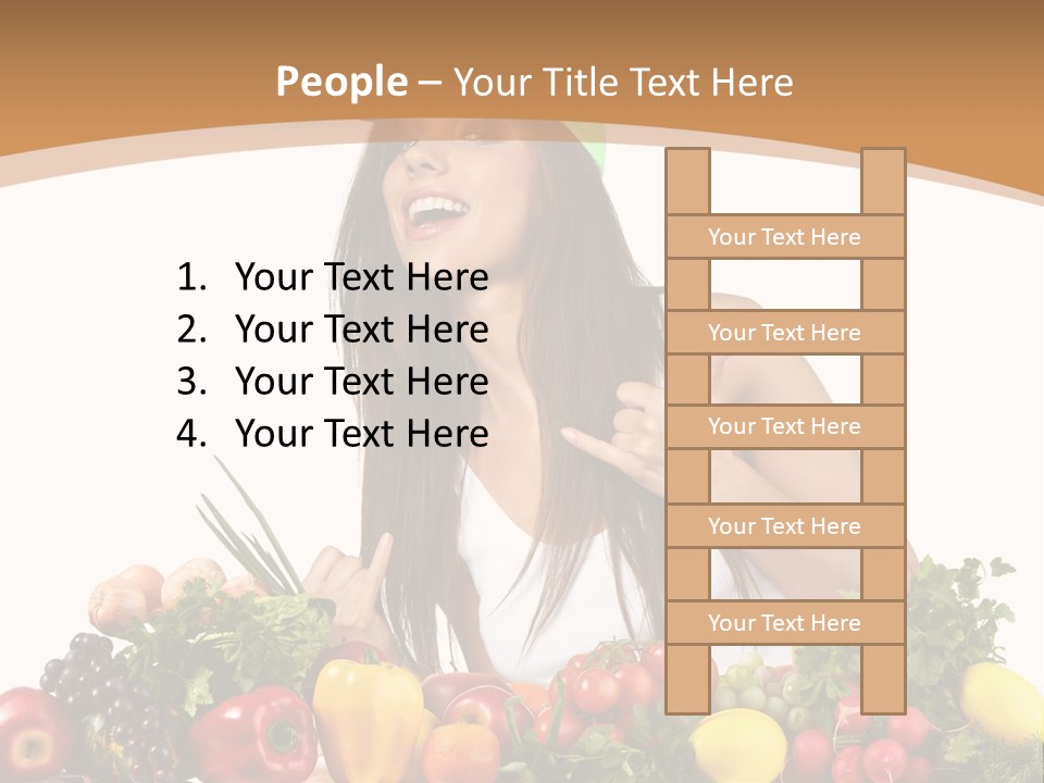 White Person Whiten PowerPoint Template