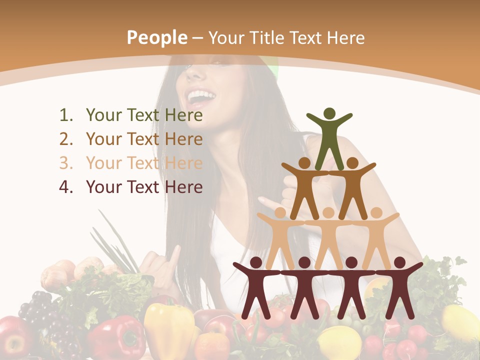 White Person Whiten PowerPoint Template