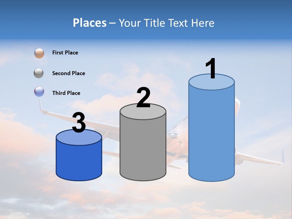 Landing Aeroplane Boeing PowerPoint Template