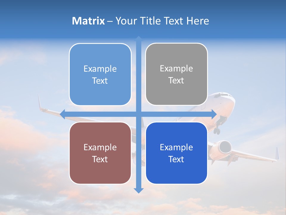 Landing Aeroplane Boeing PowerPoint Template