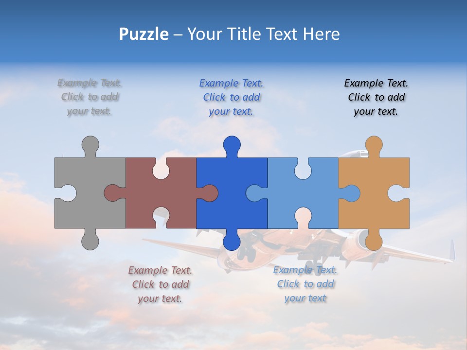 Landing Aeroplane Boeing PowerPoint Template