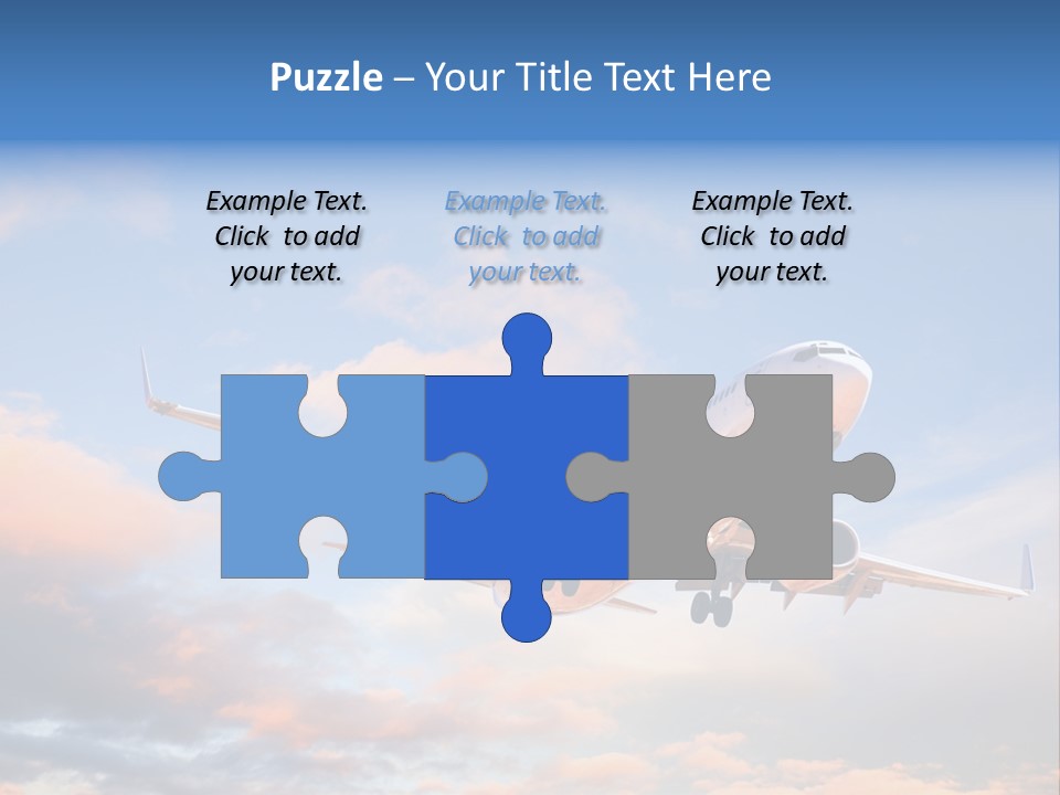 Landing Aeroplane Boeing PowerPoint Template