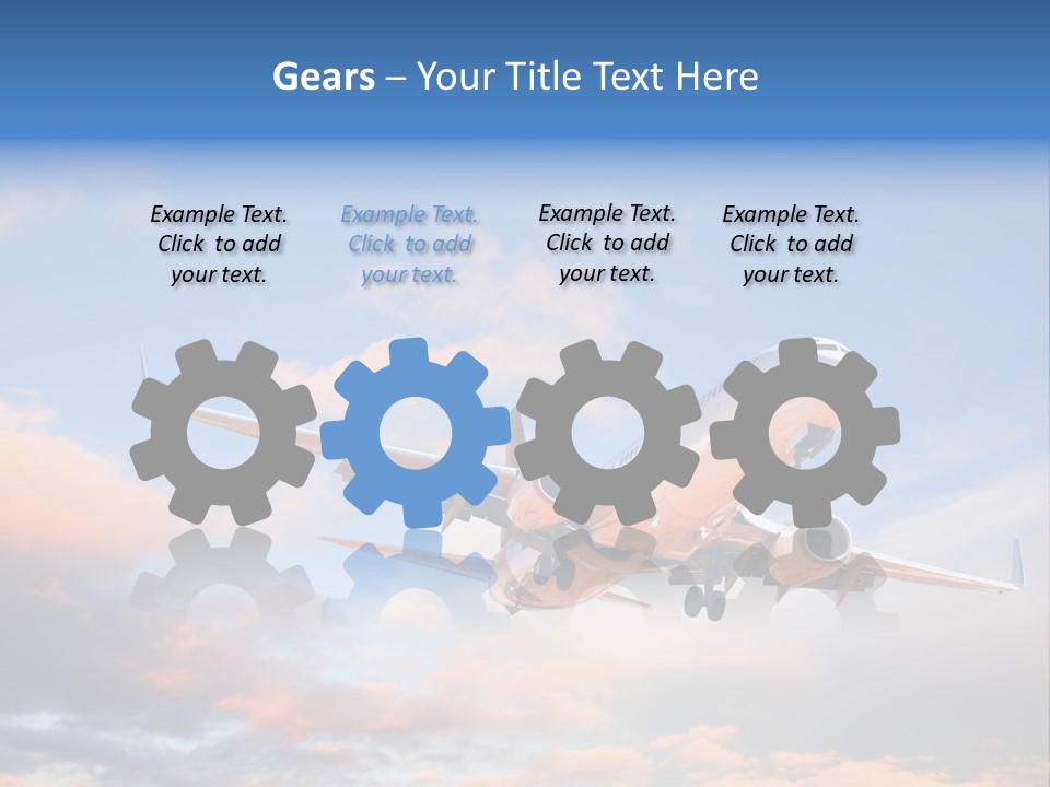 Landing Aeroplane Boeing PowerPoint Template