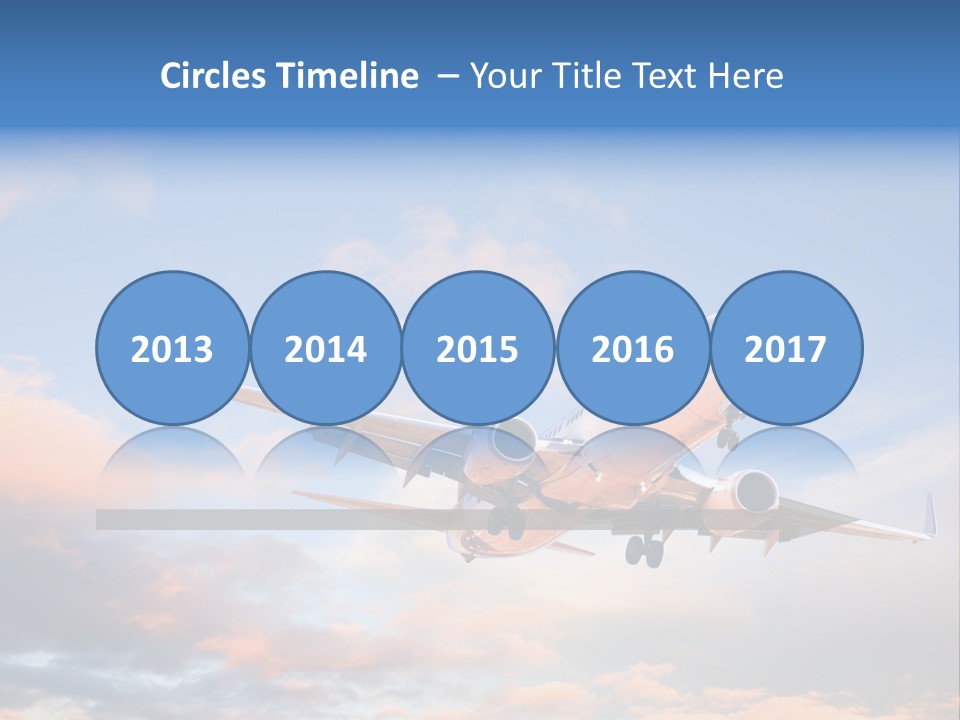 Landing Aeroplane Boeing PowerPoint Template