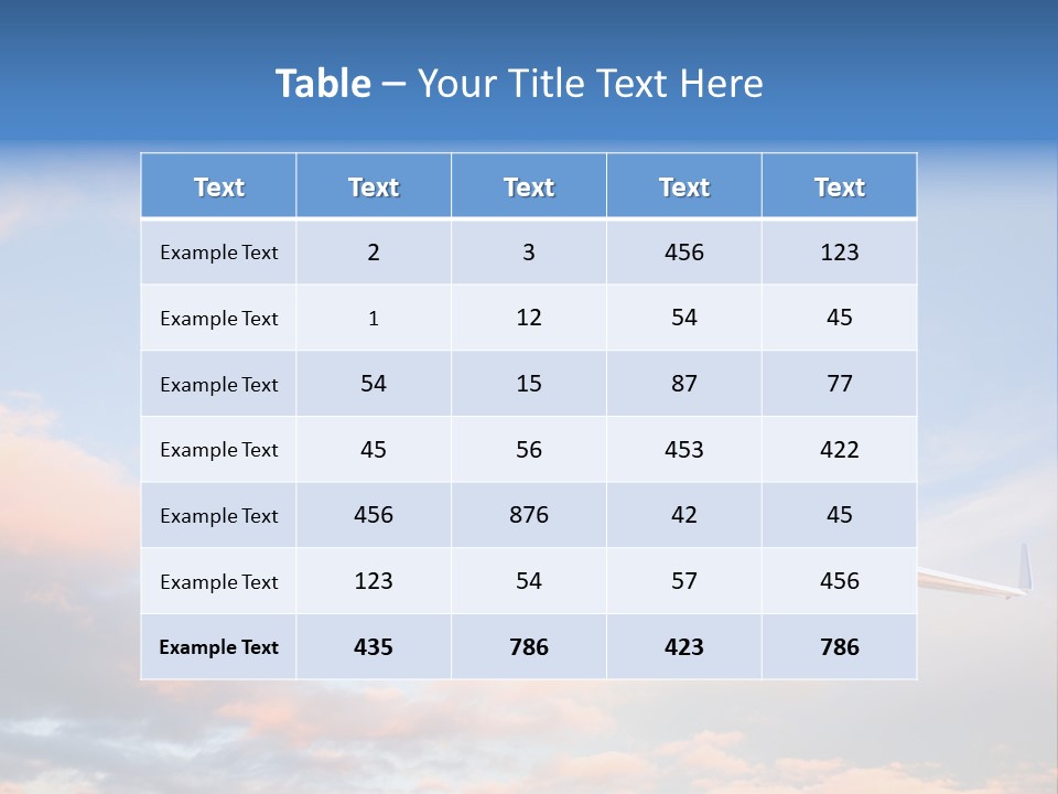 Landing Aeroplane Boeing PowerPoint Template
