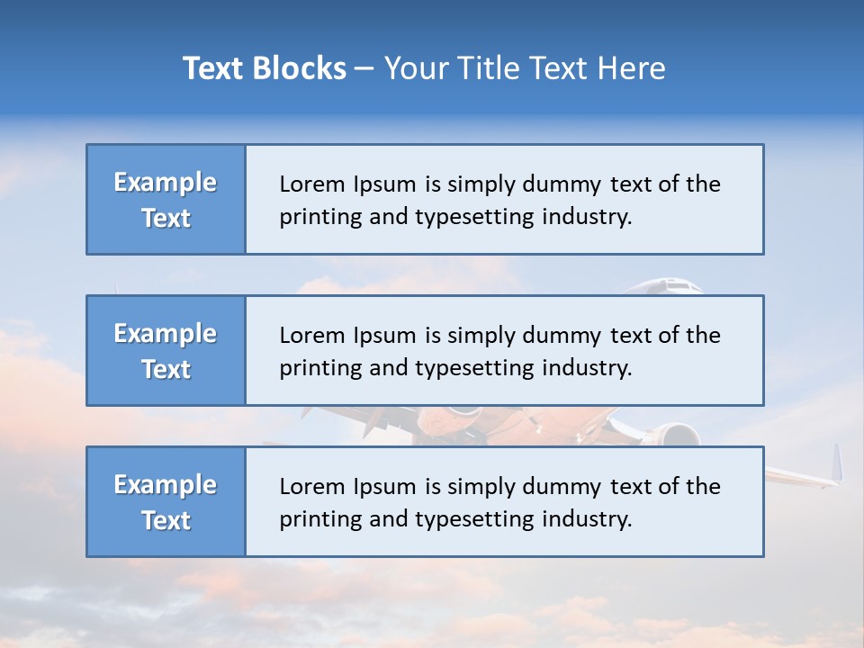 Landing Aeroplane Boeing PowerPoint Template