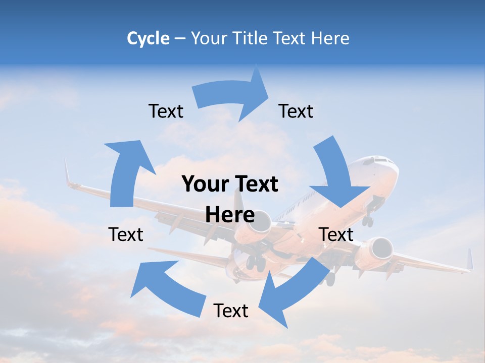 Landing Aeroplane Boeing PowerPoint Template