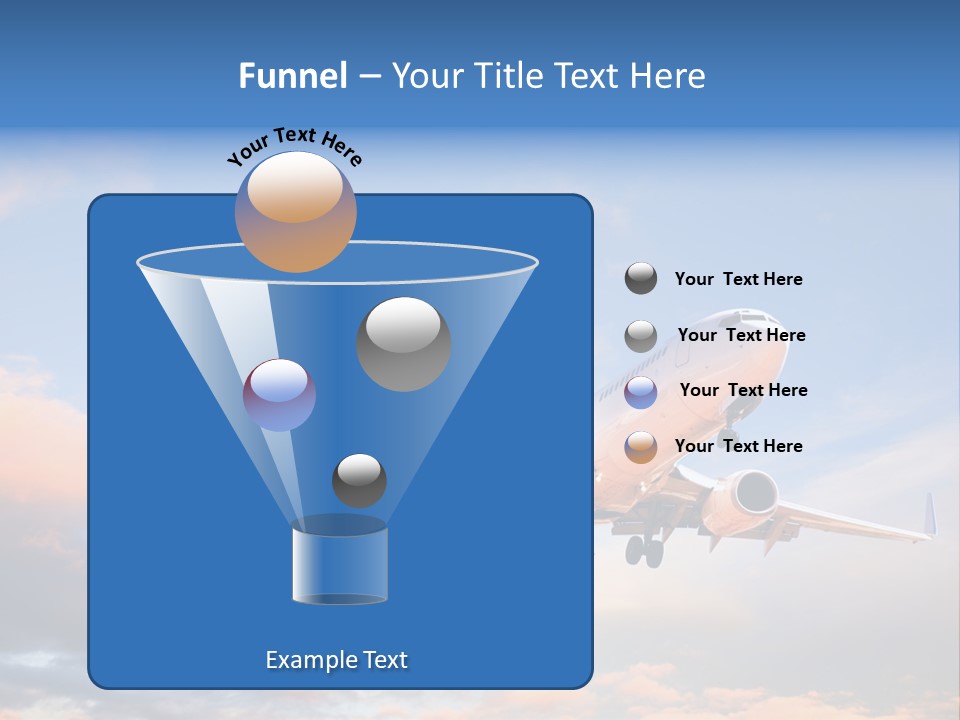 Landing Aeroplane Boeing PowerPoint Template