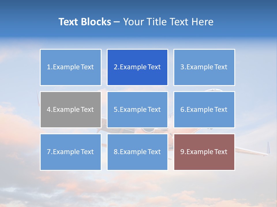 Landing Aeroplane Boeing PowerPoint Template