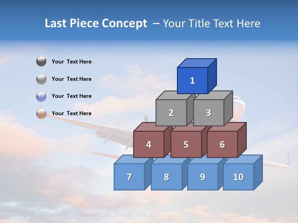 Landing Aeroplane Boeing PowerPoint Template