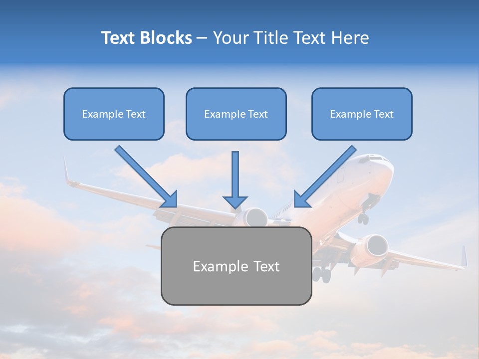 Landing Aeroplane Boeing PowerPoint Template