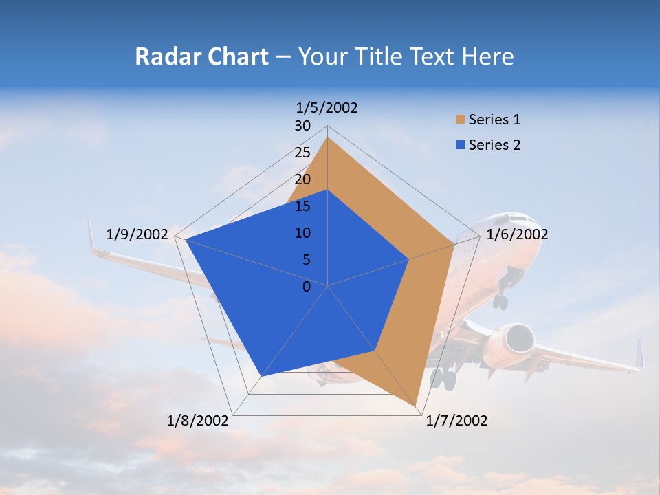 Landing Aeroplane Boeing PowerPoint Template