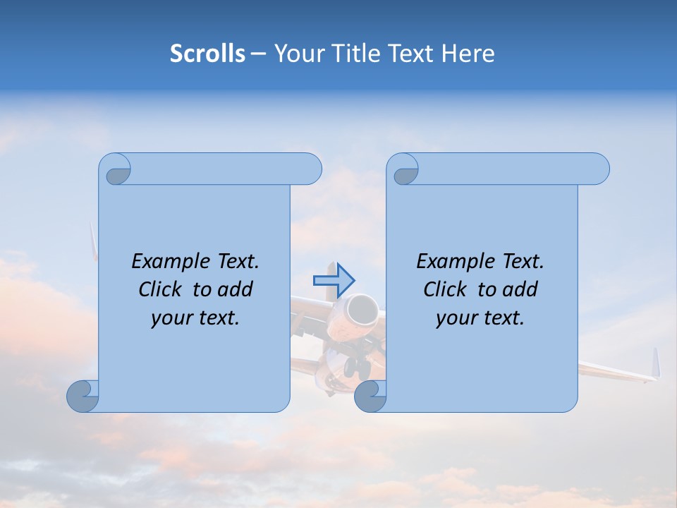 Landing Aeroplane Boeing PowerPoint Template