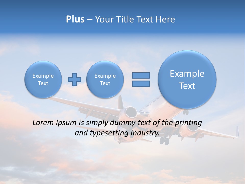 Landing Aeroplane Boeing PowerPoint Template