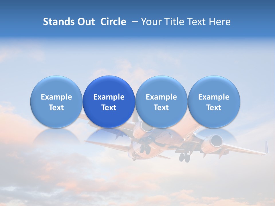 Landing Aeroplane Boeing PowerPoint Template