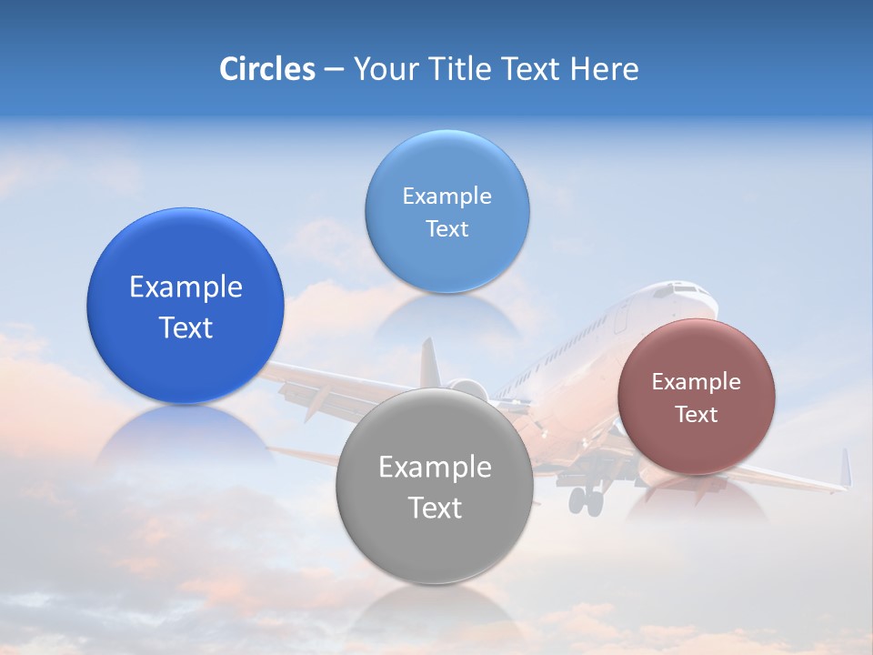Landing Aeroplane Boeing PowerPoint Template