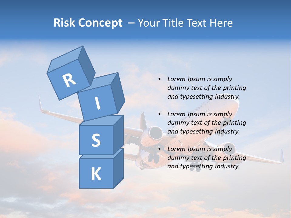Landing Aeroplane Boeing PowerPoint Template