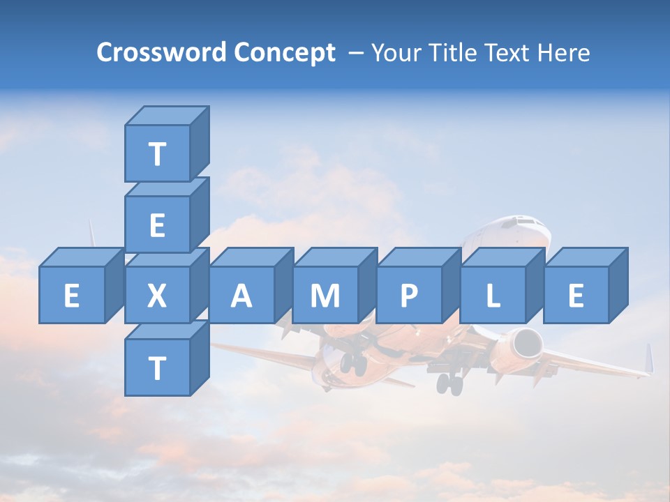 Landing Aeroplane Boeing PowerPoint Template