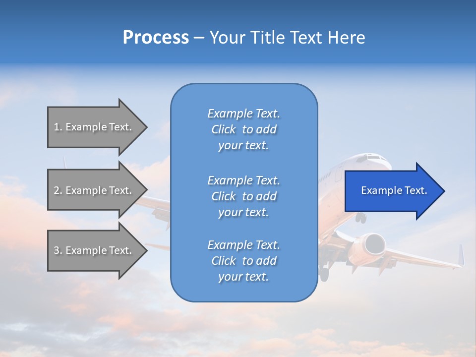 Landing Aeroplane Boeing PowerPoint Template