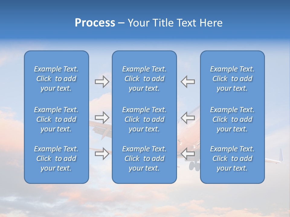 Landing Aeroplane Boeing PowerPoint Template