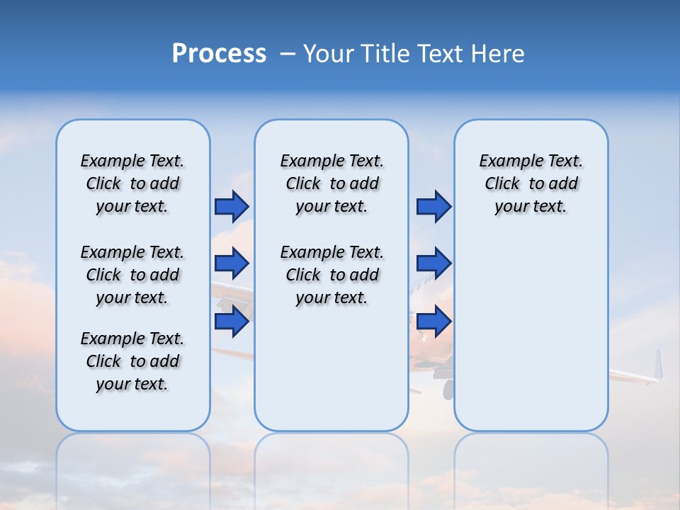Landing Aeroplane Boeing PowerPoint Template