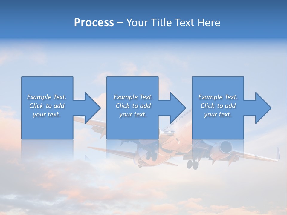 Landing Aeroplane Boeing PowerPoint Template