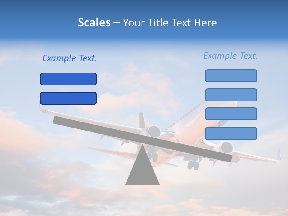 Landing Aeroplane Boeing PowerPoint Template