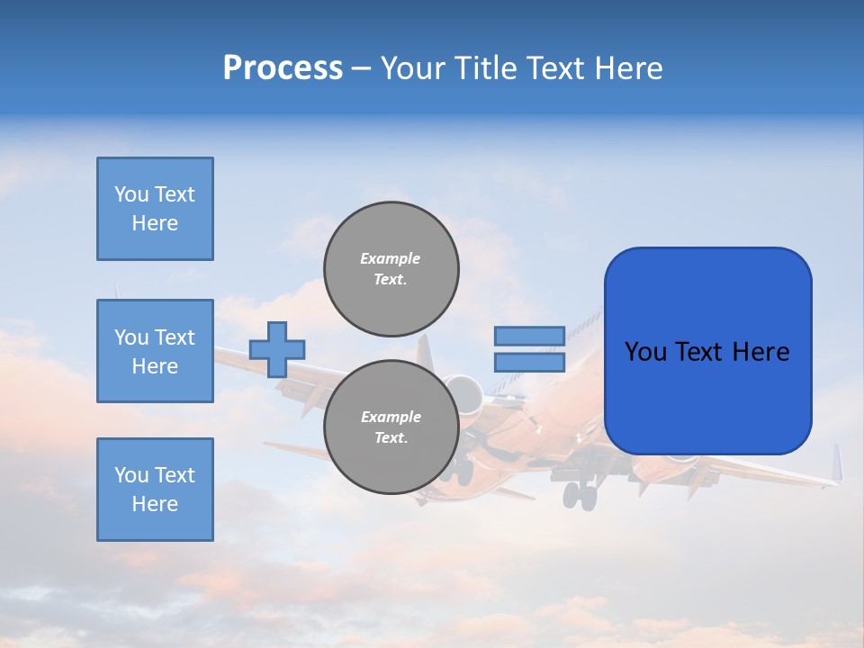 Landing Aeroplane Boeing PowerPoint Template