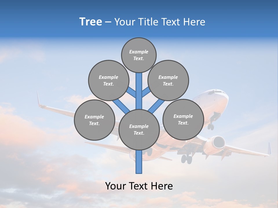Landing Aeroplane Boeing PowerPoint Template