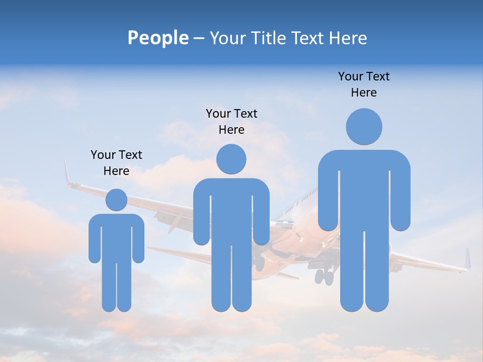 Landing Aeroplane Boeing PowerPoint Template