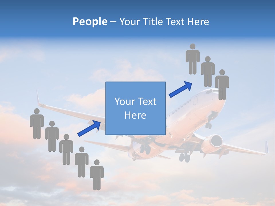 Landing Aeroplane Boeing PowerPoint Template