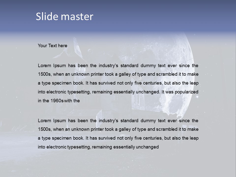 Holiday Darkness Broken PowerPoint Template