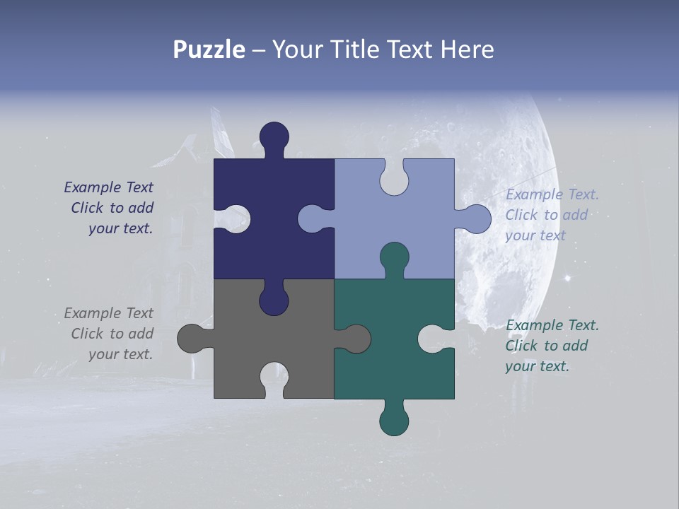 Holiday Darkness Broken PowerPoint Template