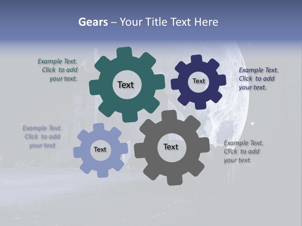 Holiday Darkness Broken PowerPoint Template