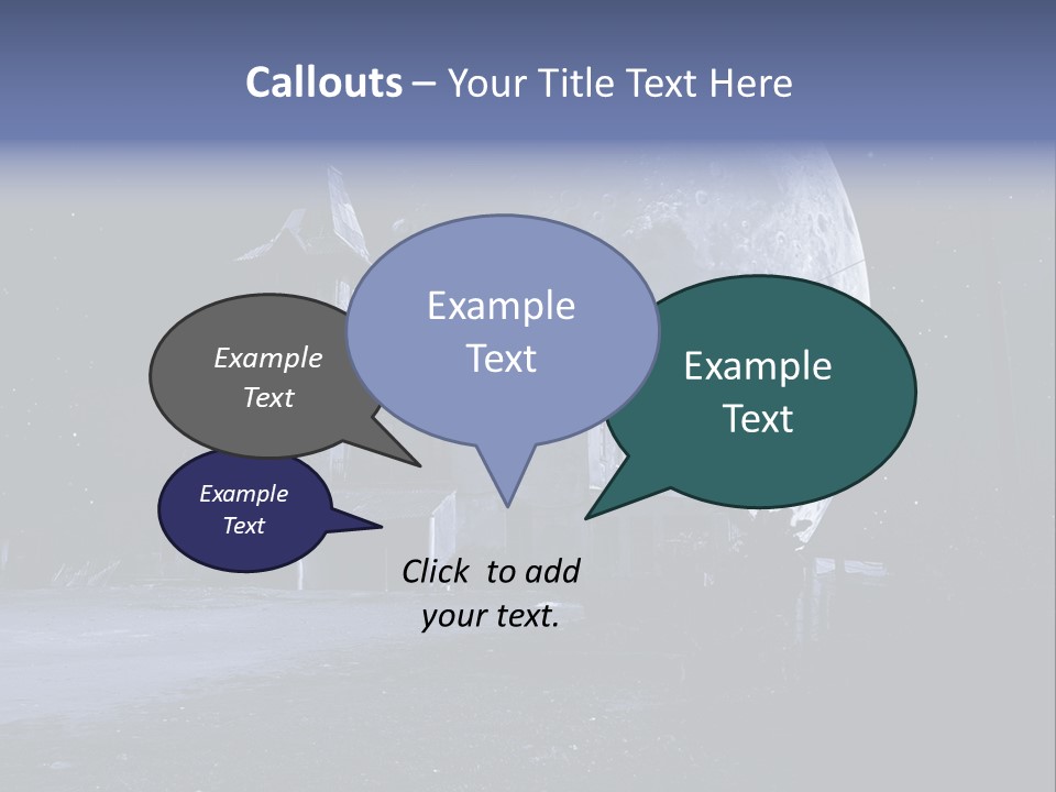 Holiday Darkness Broken PowerPoint Template