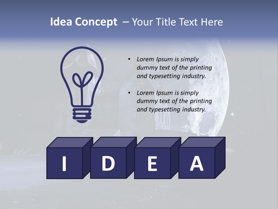 Holiday Darkness Broken PowerPoint Template