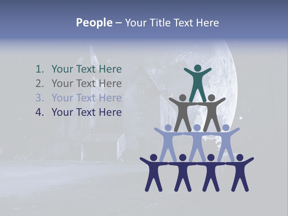 Holiday Darkness Broken PowerPoint Template