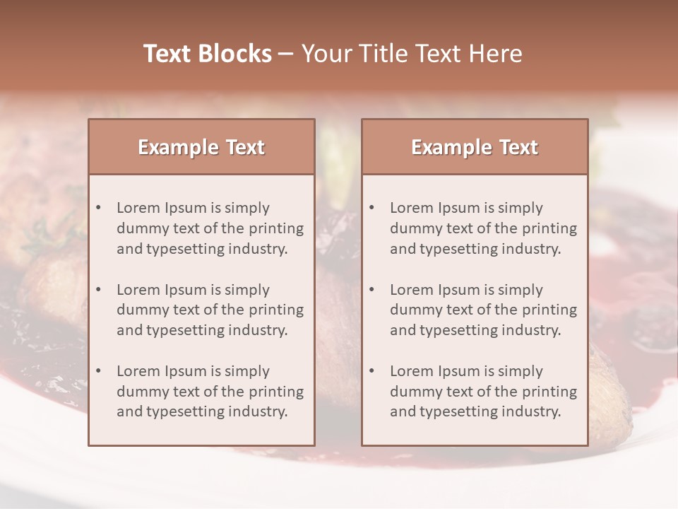Appetizers Juicy Baked PowerPoint Template