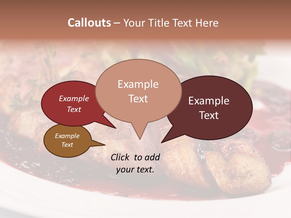 Appetizers Juicy Baked PowerPoint Template