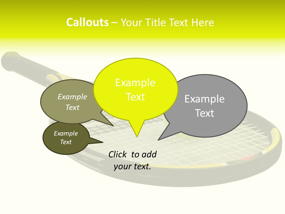 Strings Equipment Isolated PowerPoint Template