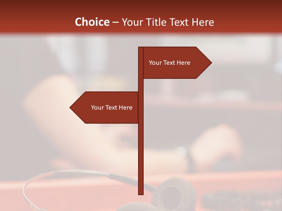 Consultant Sales Phone PowerPoint Template