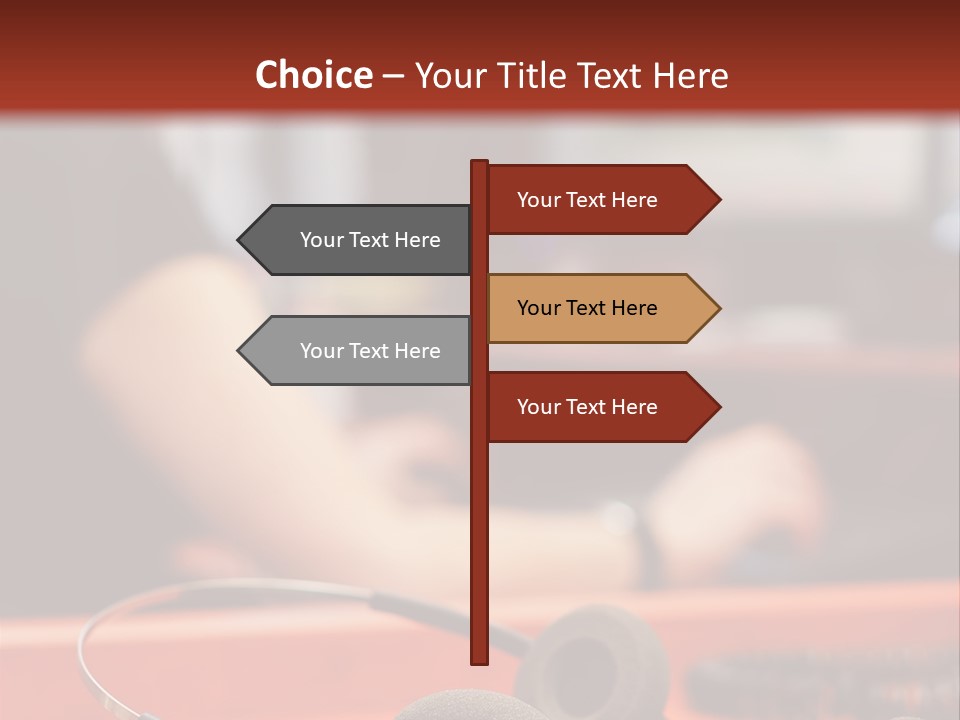 Consultant Sales Phone PowerPoint Template