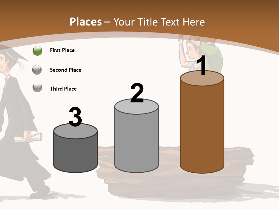 Moving Out Walking Older Woman PowerPoint Template