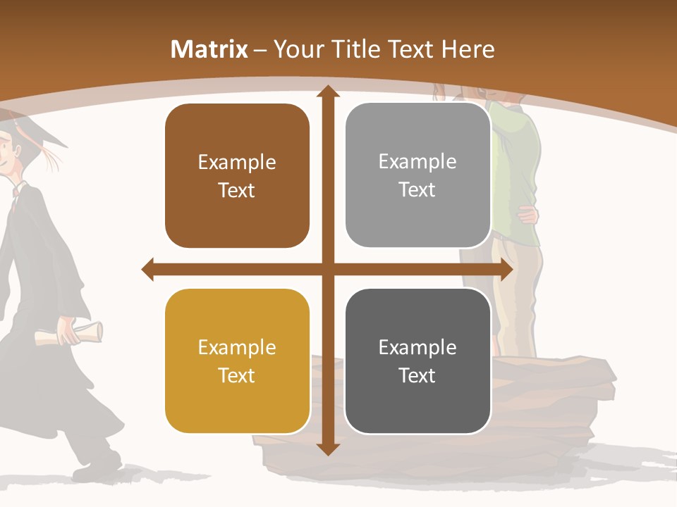 Moving Out Walking Older Woman PowerPoint Template