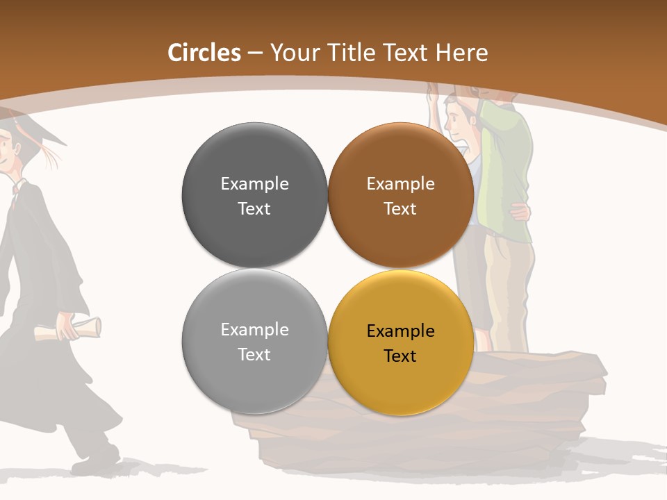 Moving Out Walking Older Woman PowerPoint Template