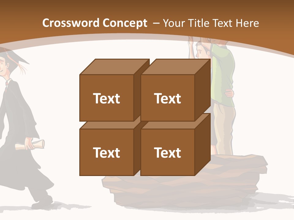 Moving Out Walking Older Woman PowerPoint Template