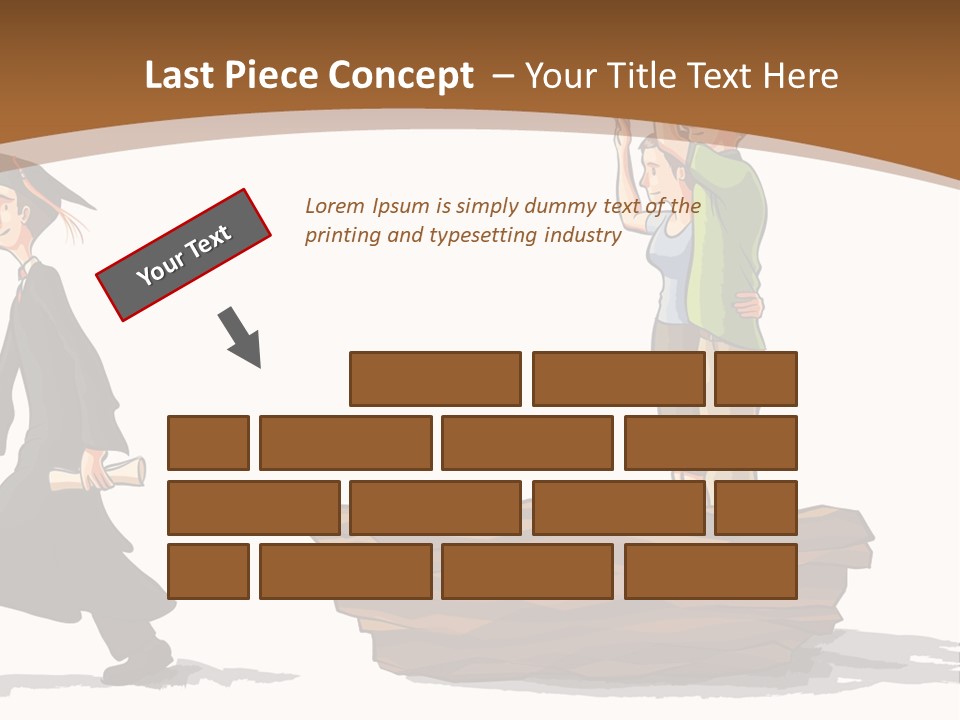 Moving Out Walking Older Woman PowerPoint Template