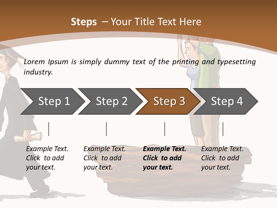 Moving Out Walking Older Woman PowerPoint Template