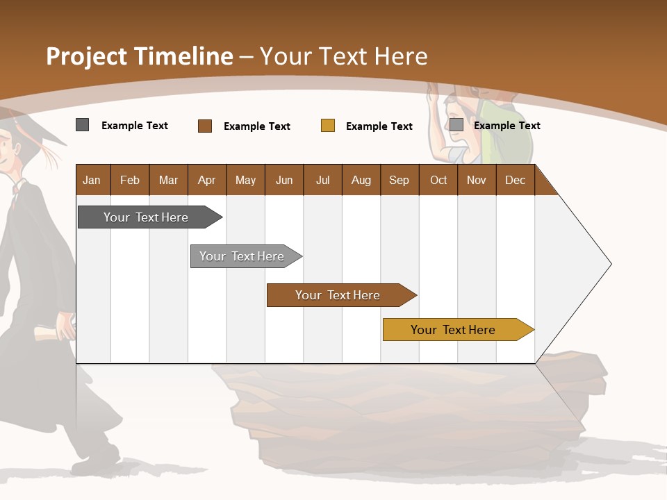 Moving Out Walking Older Woman PowerPoint Template
