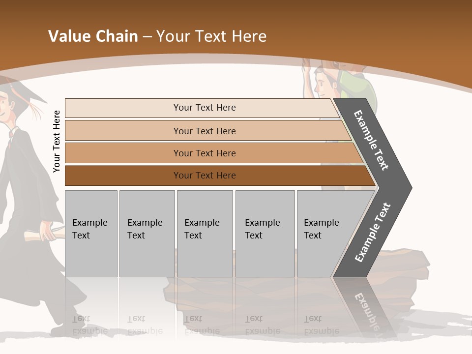 Moving Out Walking Older Woman PowerPoint Template